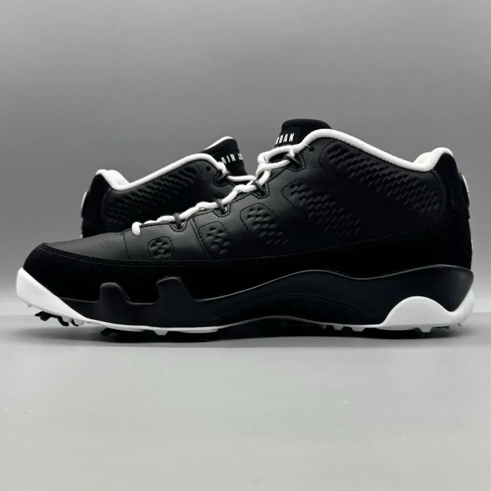 Nike Air Jordan 9 Golf G NRG Barons Low Shoes FN6930 001 Size 11.5 Black White
